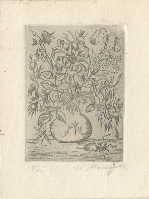 Макарова Ирина Васильевна. Лот из четырех офортов, закрепленных на одном паспарту